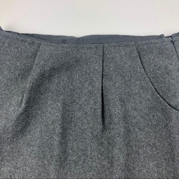 J Crew Womens Pencil Skirt, Gray Wool Size 4 - Picture 3 of 9